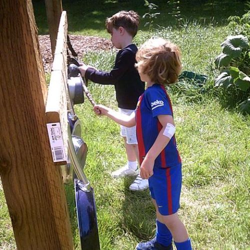 DA Vinci children enjoying our new much improved Forest School!