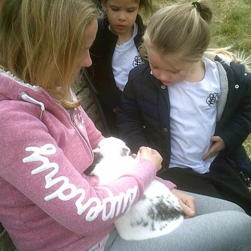 Buttons and Fudge came to Forest School!